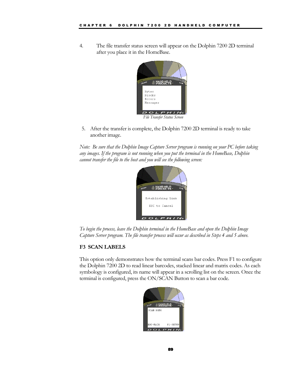 Hand Held Products 7200/UG User Manual | Page 89 / 181