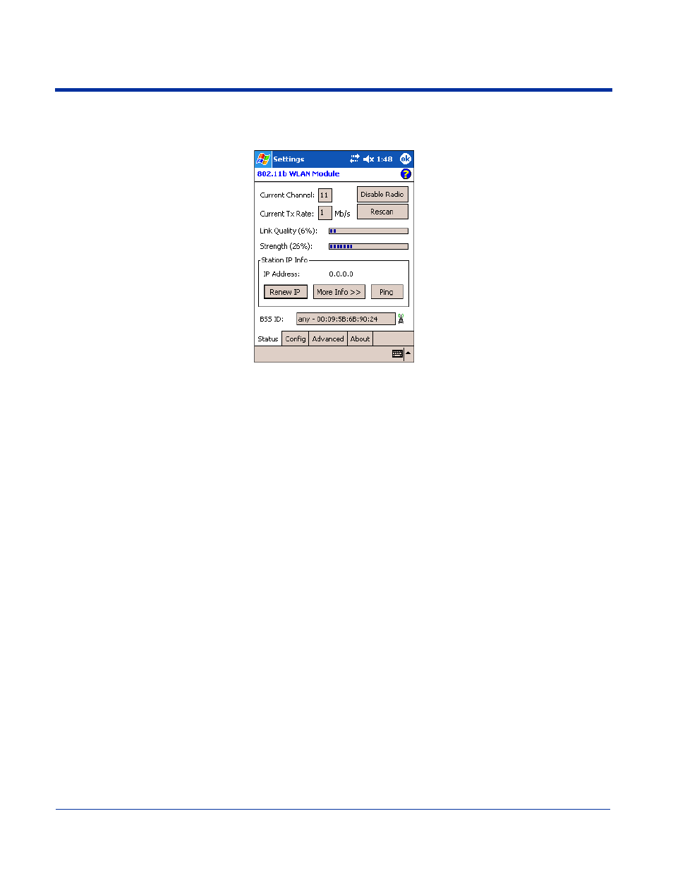 Status tab, Status tab -3 | Hand Held Products 7900 Series User Manual | Page 113 / 240