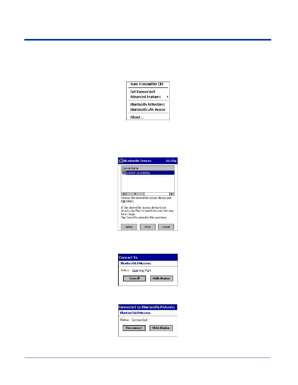 Bluetooth lan access, Bluetooth lan access -11 | Hand Held Products 7900 Series User Manual | Page 161 / 240