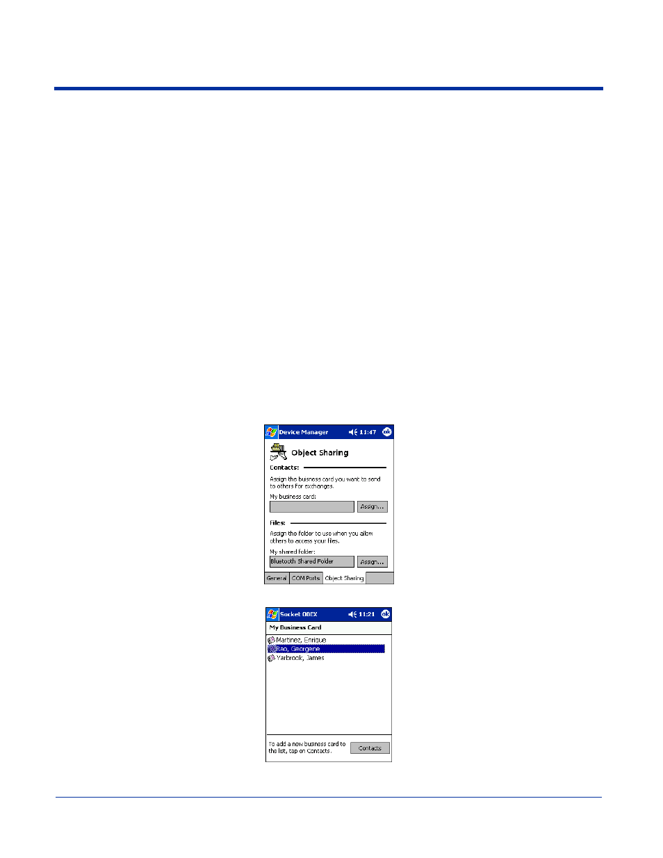 Obex, Obex -14, Exchange business cards | Hand Held Products 7900 Series User Manual | Page 164 / 240