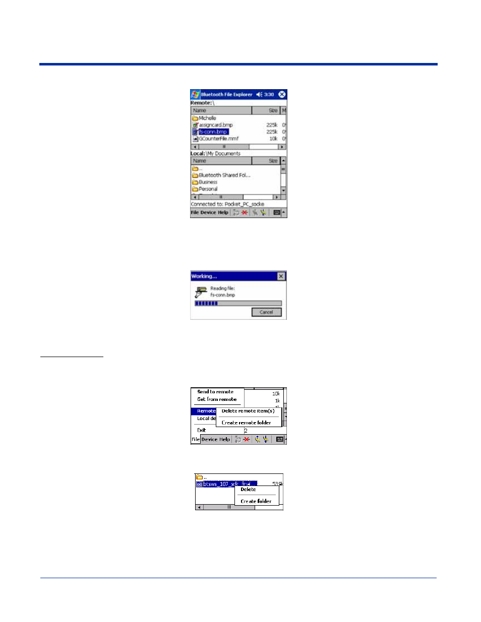 Create a folder | Hand Held Products 7900 Series User Manual | Page 170 / 240