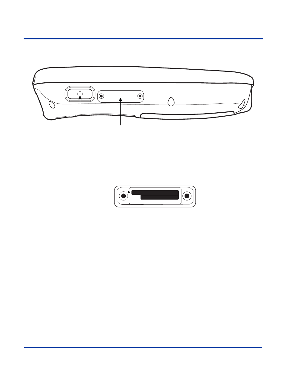 Side panel features, Opening the access door, Side panel features -6 | Opening the access door -6, Access door, Programmable side button | Hand Held Products 7900 Series User Manual | Page 32 / 240