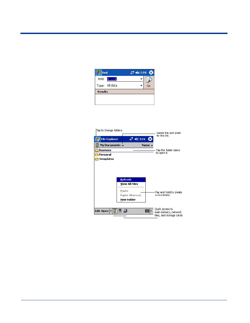 Finding and organizing information, Finding and organizing information -12 | Hand Held Products 7900 Series User Manual | Page 52 / 240