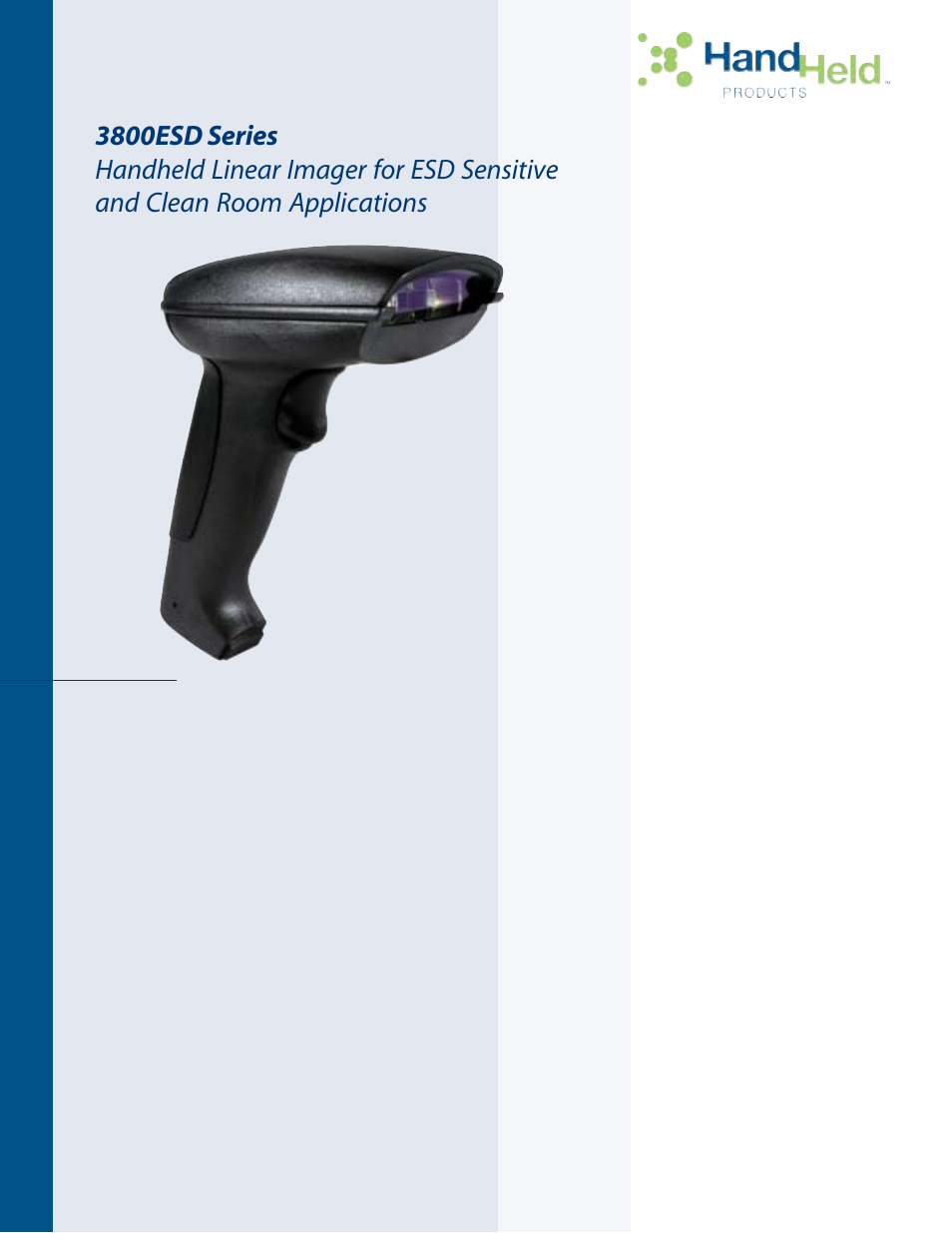 Hand Held Products Handheld Linear Imager 3800ESD User Manual | 2 pages