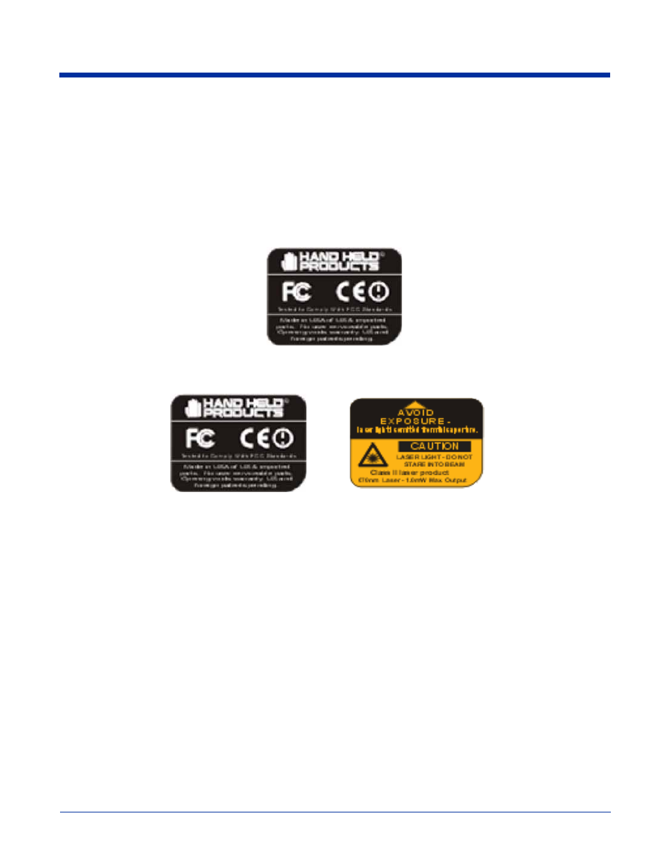 Required safety labels, Required safety labels -2 | Hand Held Products 7450 User Manual | Page 10 / 133