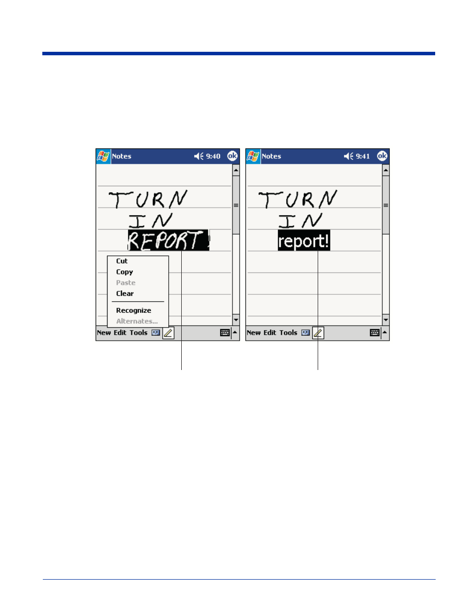 Convert writing to text, Convert writing to text: -5 | Hand Held Products 7450 User Manual | Page 43 / 133