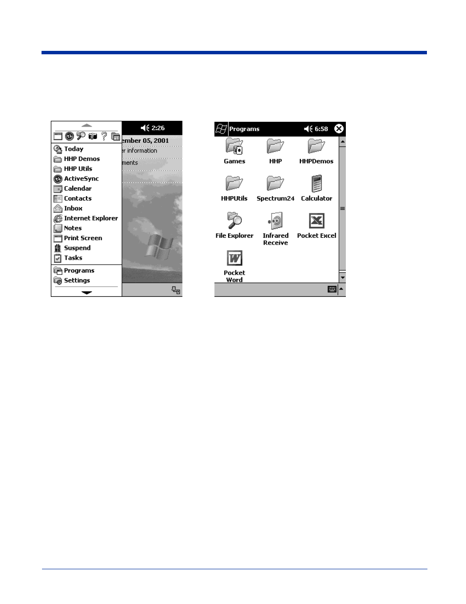 Selecting programs, Selecting programs -16 | Hand Held Products 7450 User Manual | Page 54 / 133