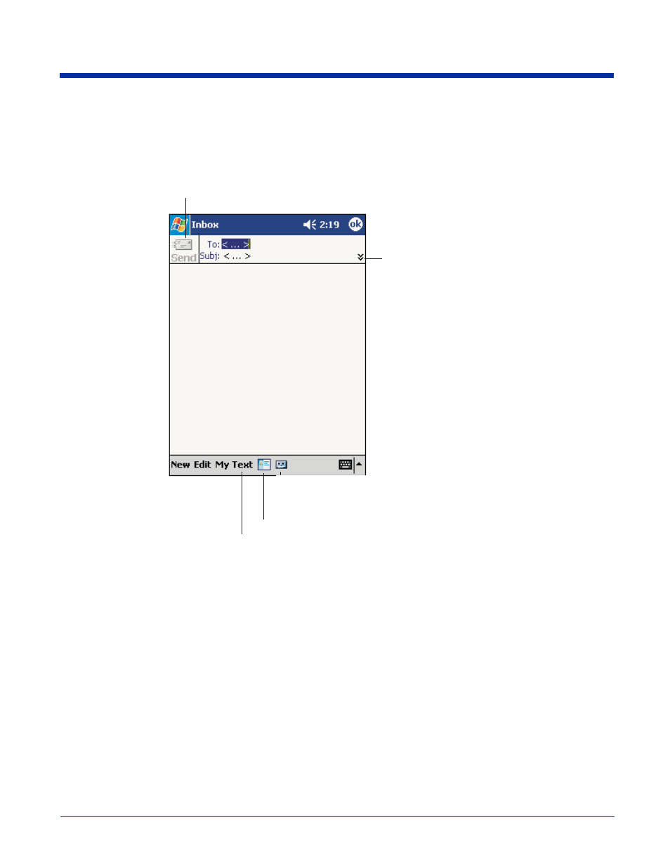 Composing messages, Managing e-mail messages and folders, Composing messages -14 | Managing e-mail messages and folders -14 | Hand Held Products 7450 User Manual | Page 76 / 133