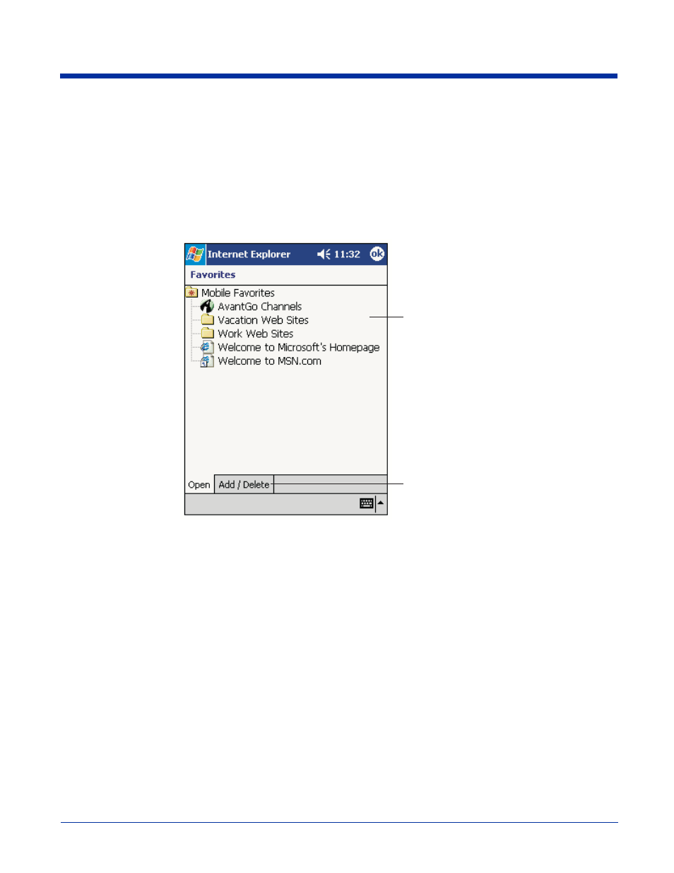 Using pocket internet explorer, Using pocket internet explorer -3 | Hand Held Products 7450 User Manual | Page 85 / 133