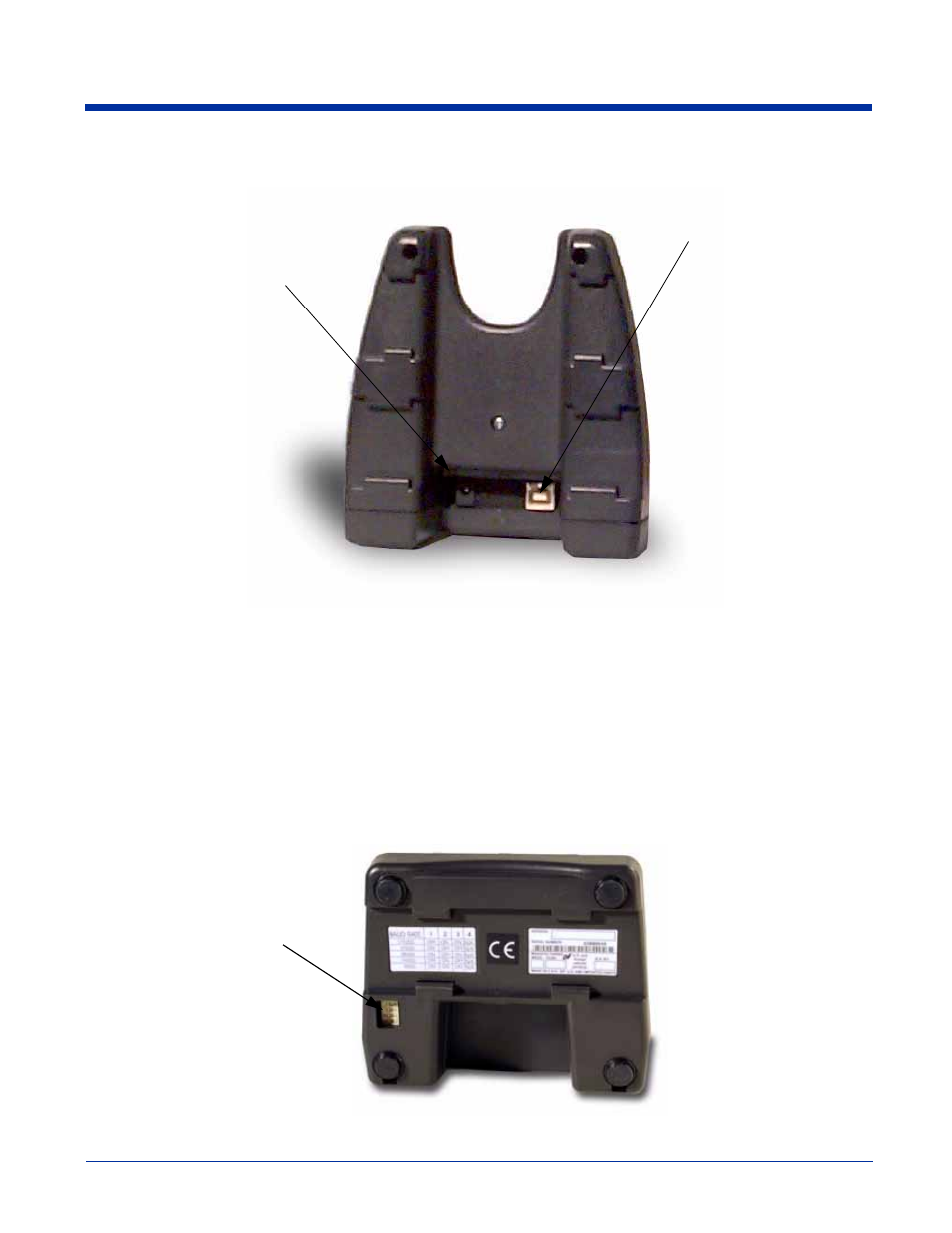 Bottom panel of intellibase, Bottom panel of intellibase -6, Usb homebase | Hand Held Products 7450 User Manual | Page 98 / 133