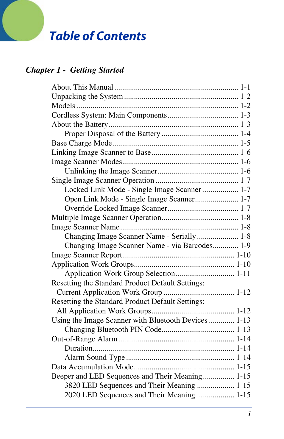 Hand Held Products 2020 User Manual | Page 9 / 187
