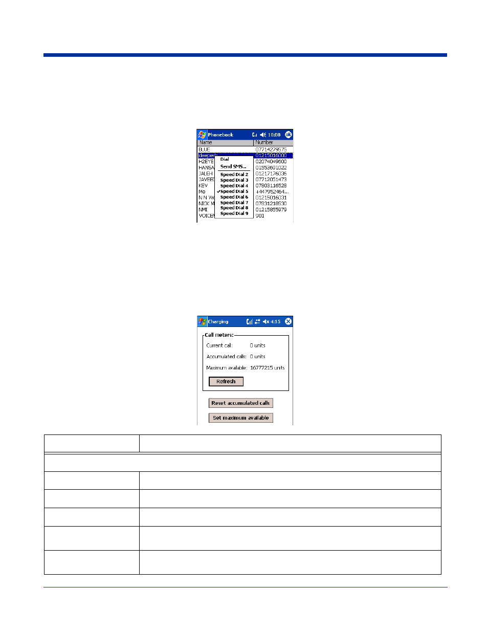 Phonebook, Charging, Phonebook -10 charging -10 | Hand Held Products 7900 User Manual | Page 146 / 204