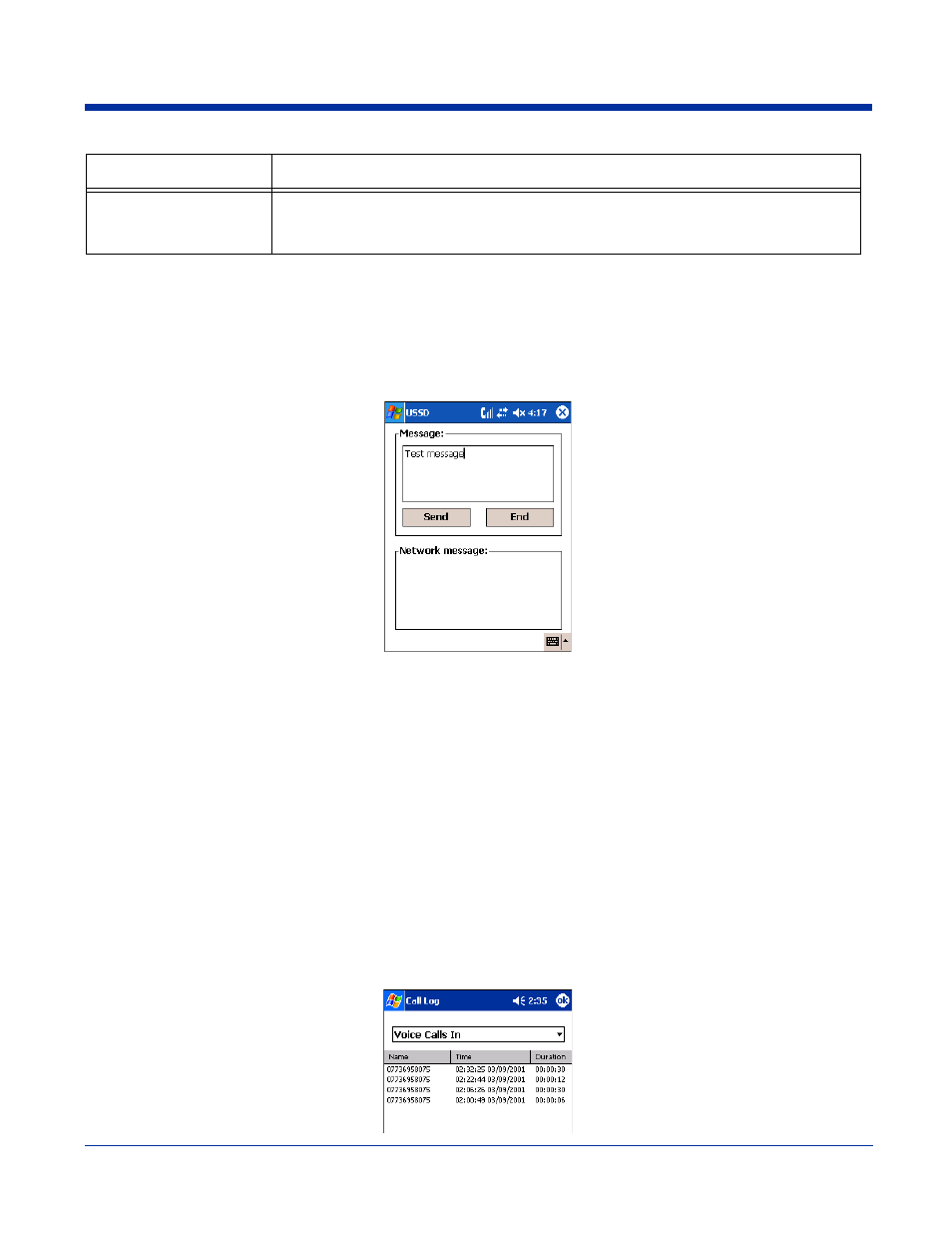 Ussd, Call log, Ussd -11 call log -11 | Hand Held Products 7900 User Manual | Page 147 / 204
