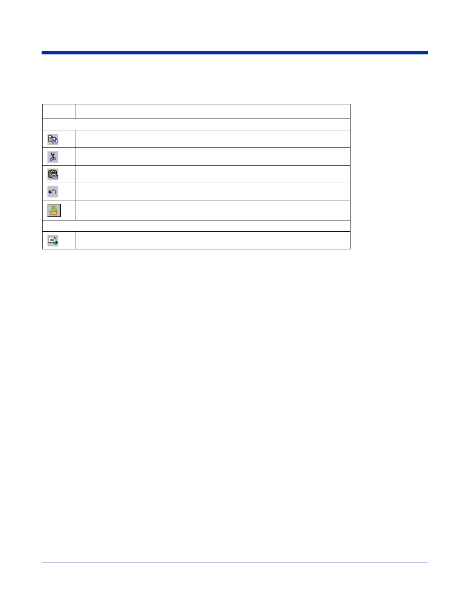 Icons at the top of the message screen, Edit menu | Hand Held Products 7900 User Manual | Page 155 / 204
