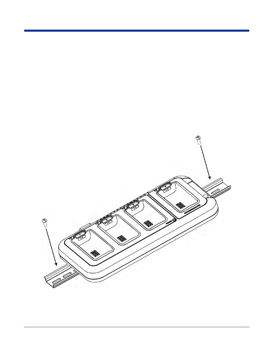 Mounting the quadcharger, Using the din rail, Desk mounting | Mounting the quadcharger -5 | Hand Held Products 7900 User Manual | Page 171 / 204