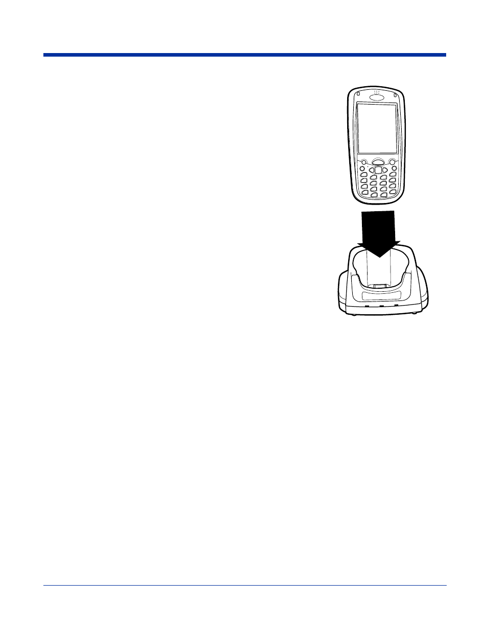 Charging the main battery, To power a terminal and charge its main battery, Charging the main battery -5 | Dolphin terminal; see, Charging a spare battery, In the auxiliary battery well | Hand Held Products 7900 User Manual | Page 177 / 204