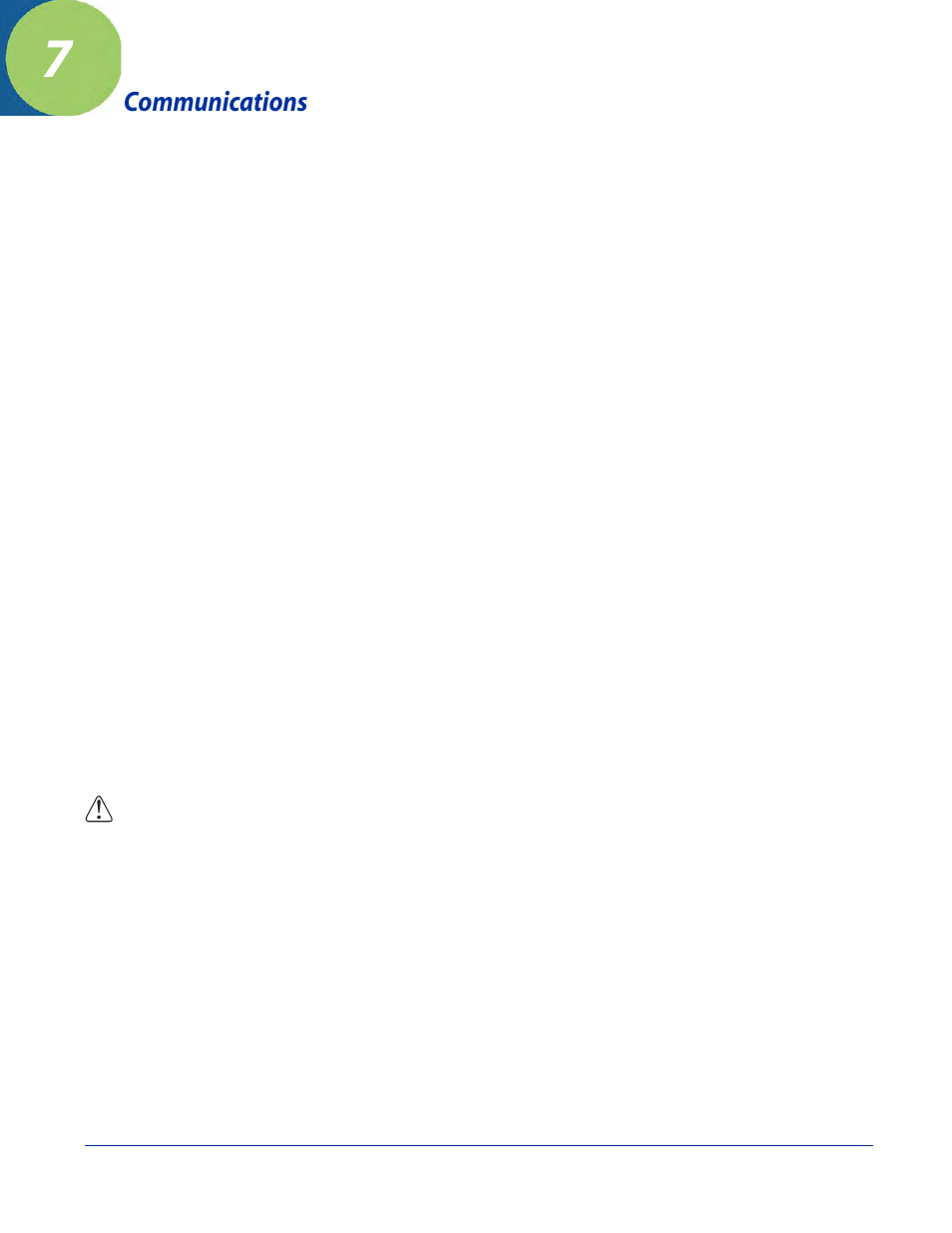 Communications, Overview, Software communication programs | General help on connecting, Installing additional software, Chapter 7 - communications, Overview -1, Installing additional software -1 | Hand Held Products 7900 User Manual | Page 75 / 204