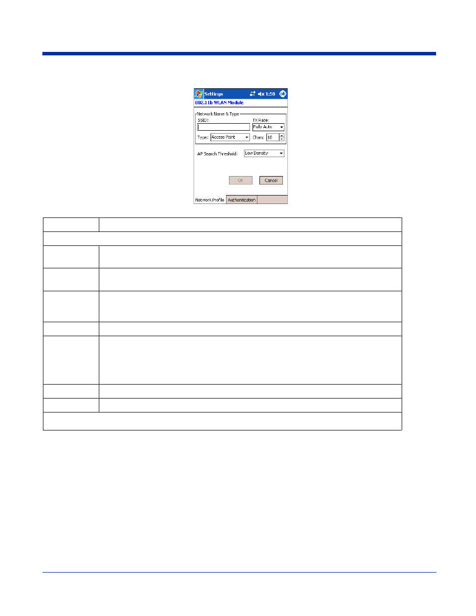 Network profile tab | Hand Held Products 7900 User Manual | Page 90 / 204