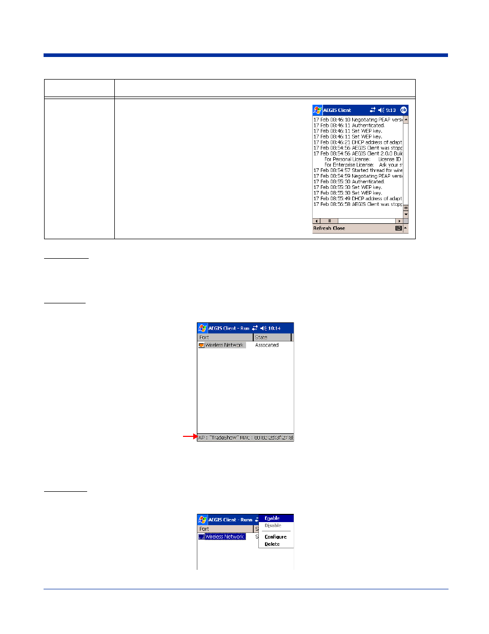 Help menu, Status bar, Port menu | Hand Held Products 7900 User Manual | Page 98 / 204