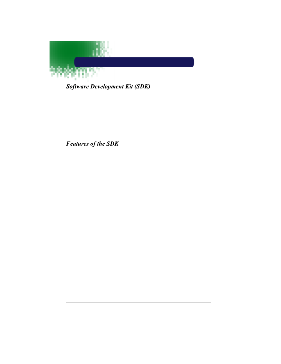 Software development kit, Software development kit (sdk), Features of the sdk | Chapter 6 - software development kit, Chapter 6 | Hand Held Products 4410 User Manual | Page 131 / 208