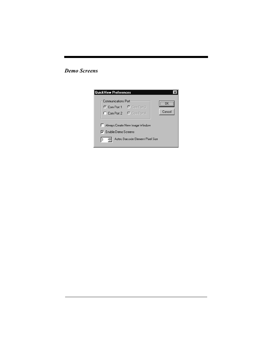 Demo screens | Hand Held Products 4410 User Manual | Page 137 / 208