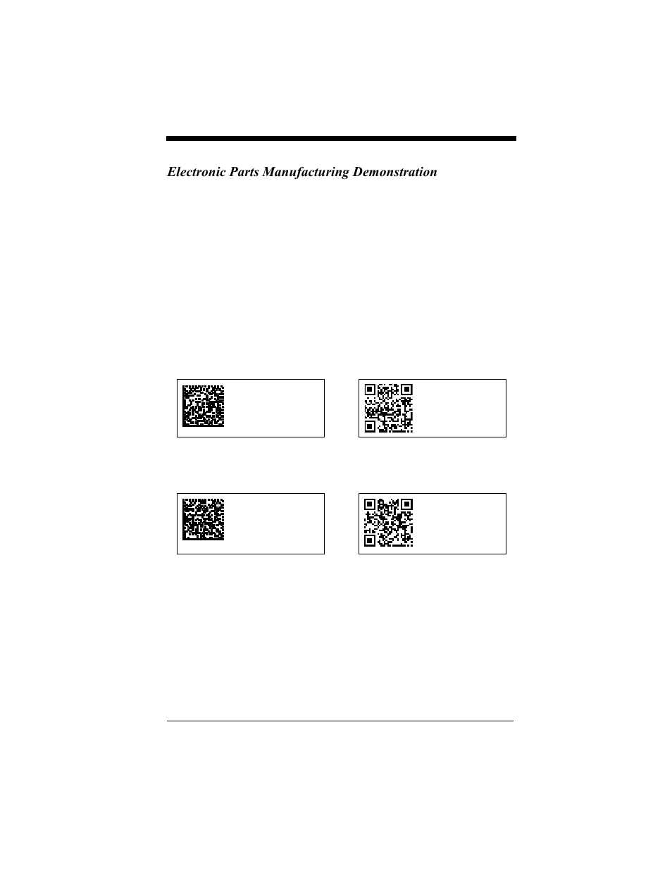 Electronic parts manufacturing demonstration, Electronic parts manufacturing demonstration -6 | Hand Held Products 4410 User Manual | Page 138 / 208