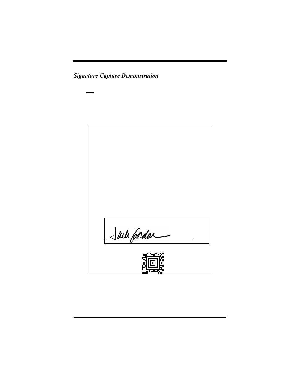 Signature capture demonstration | Hand Held Products 4410 User Manual | Page 142 / 208