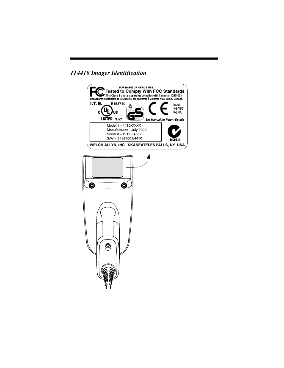 It4410 imager identification, It4410 imager identification -4 | Hand Held Products 4410 User Manual | Page 16 / 208