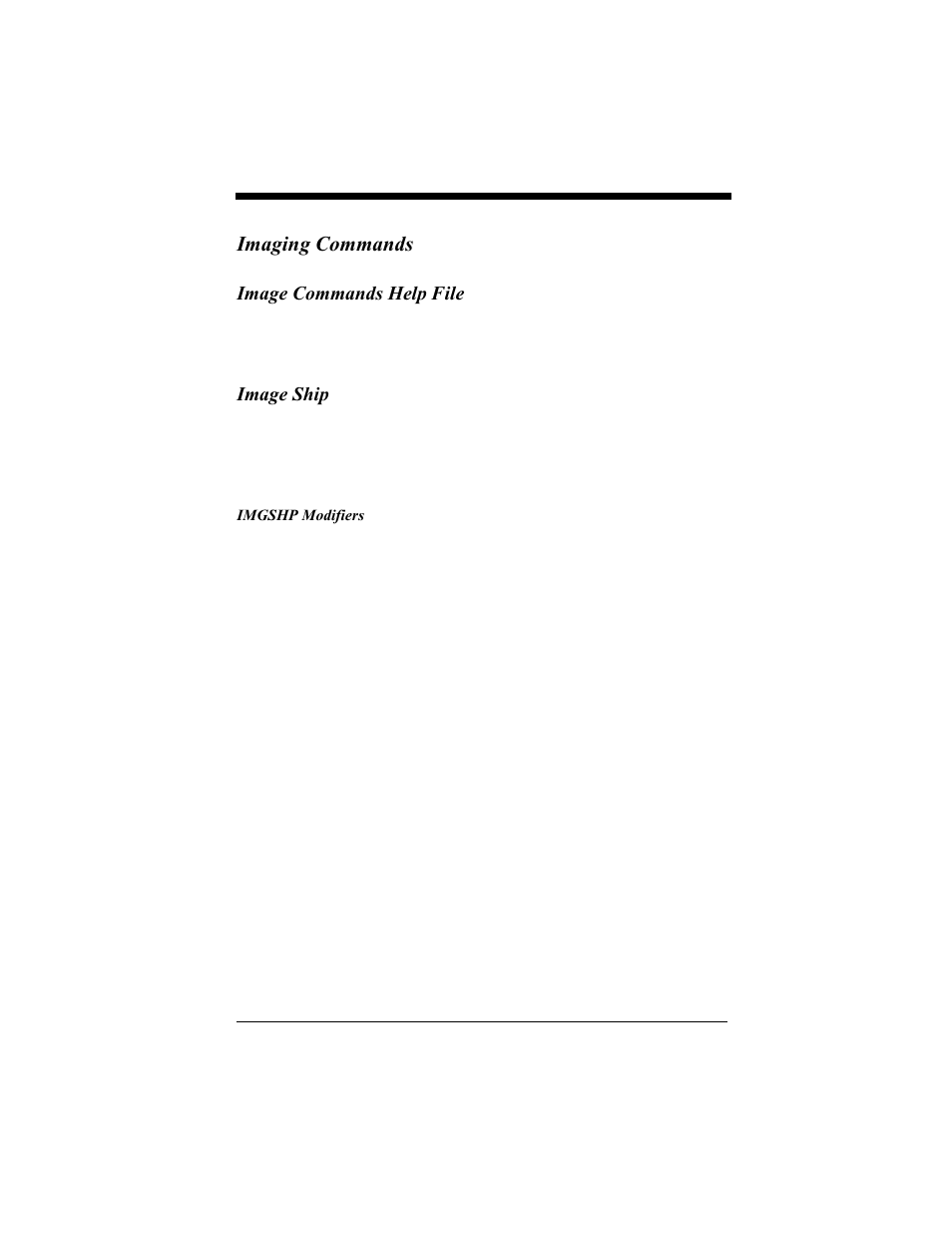 Imaging commands, Image commands help file, Image ship | Imaging commands -32, Image commands help file -32 image ship -32 | Hand Held Products 4410 User Manual | Page 164 / 208