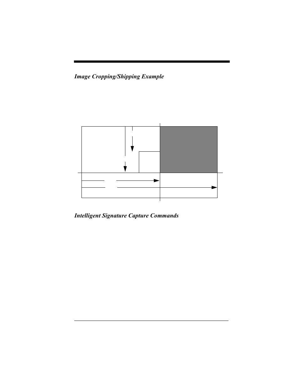 Image cropping/shipping example, Intelligent signature capture commands | Hand Held Products 4410 User Manual | Page 166 / 208