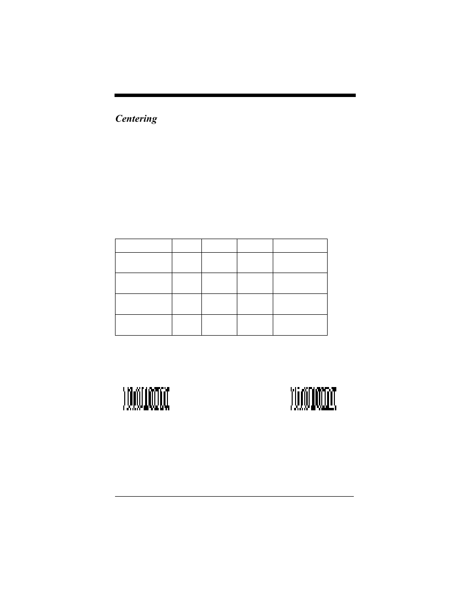 Centering, Centering -20 | Hand Held Products 4410 User Manual | Page 40 / 208