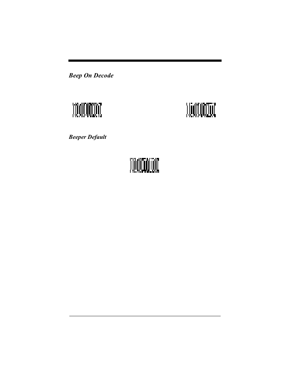 Beep on decode, Beeper default, Beep on decode -27 | Beeper default -27 | Hand Held Products 4410 User Manual | Page 47 / 208
