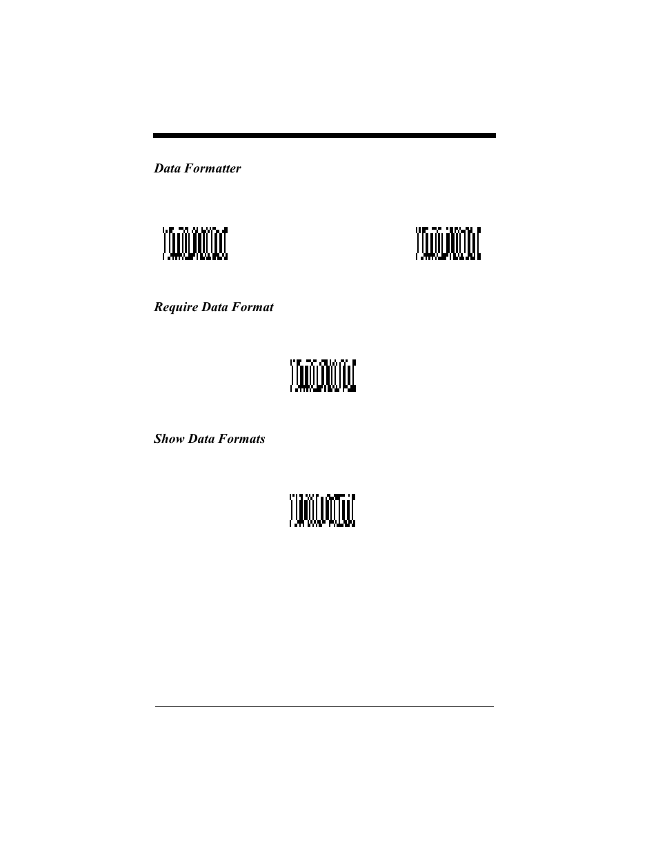 Data formatter, Require data format, Show data formats | Hand Held Products 4410 User Manual | Page 61 / 208