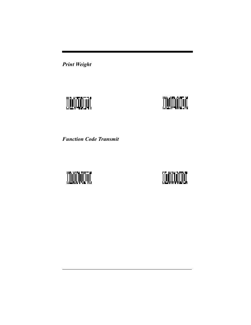 Print weight, Function code transmit, Print weight -48 function code transmit -48 | Hand Held Products 4410 User Manual | Page 68 / 208