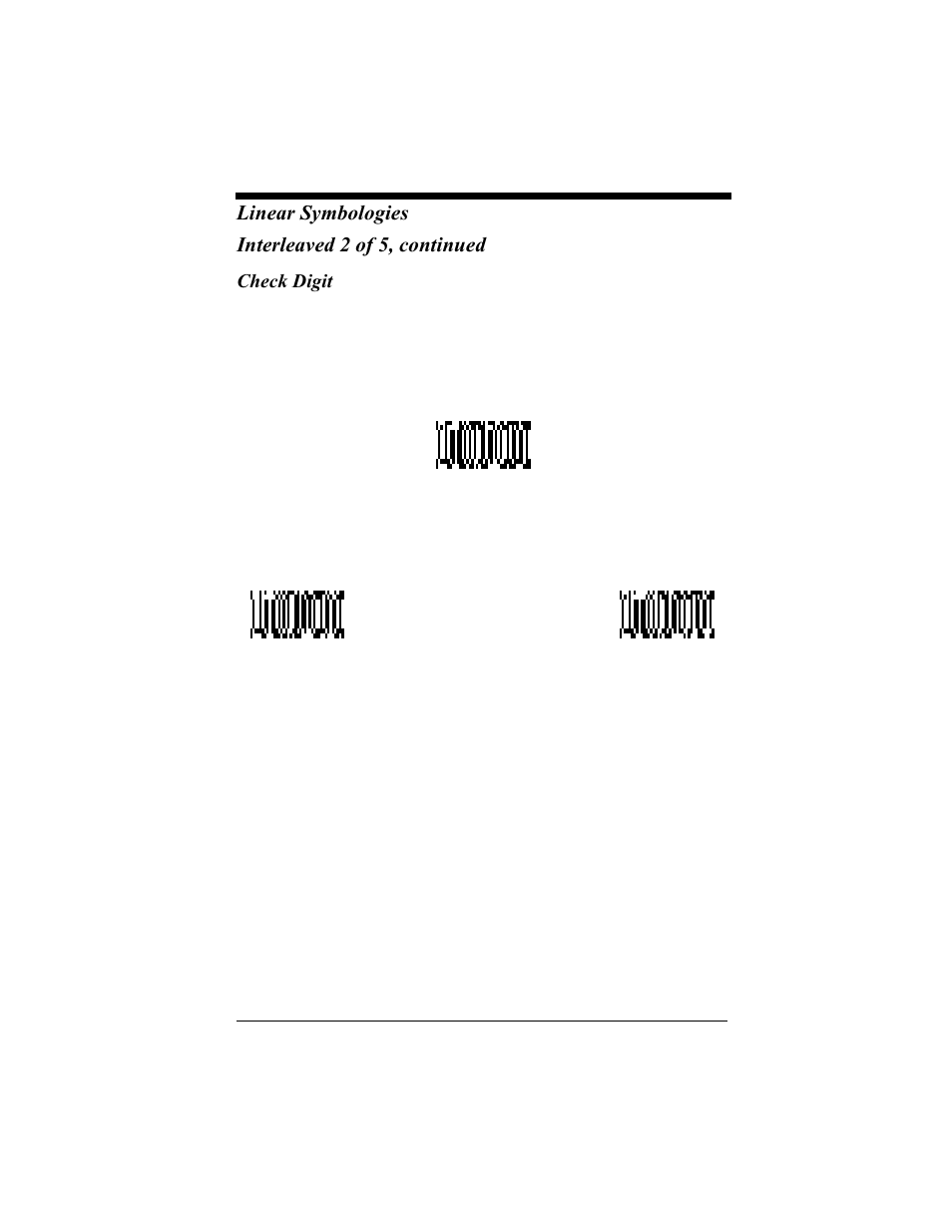 Check digit, Check digit -10, Linear symbologies interleaved 2 of 5, continued | Hand Held Products 4410 User Manual | Page 80 / 208