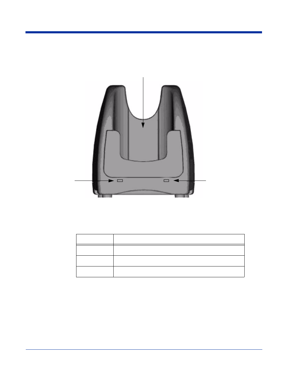 Dolphin 7200 compact homebase parts and functions, Front panel | Hand Held Products Dolphin 7200 User Manual | Page 64 / 114