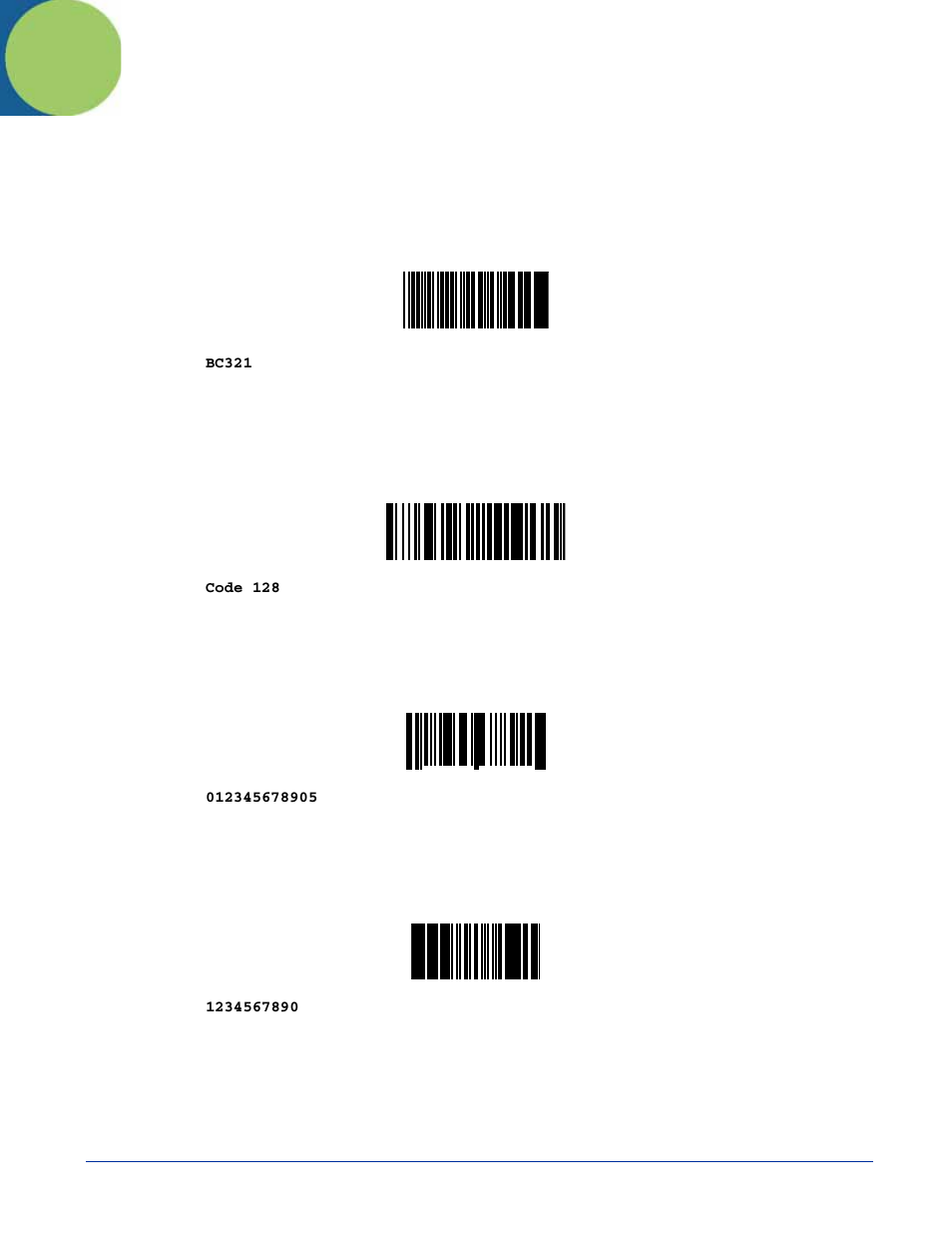 Bar code samples, Code 39 (code 3 of 9), Code 128 | Upc-a, Interleave 2 of 5 (i2of5), Appendix b - bar code samples | Hand Held Products Dolphin 7200 User Manual | Page 93 / 114