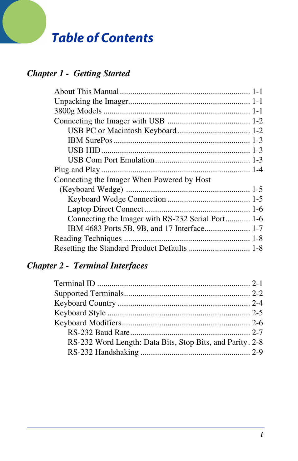 Hand Held Products HANDHELD 3800G User Manual | Page 7 / 144