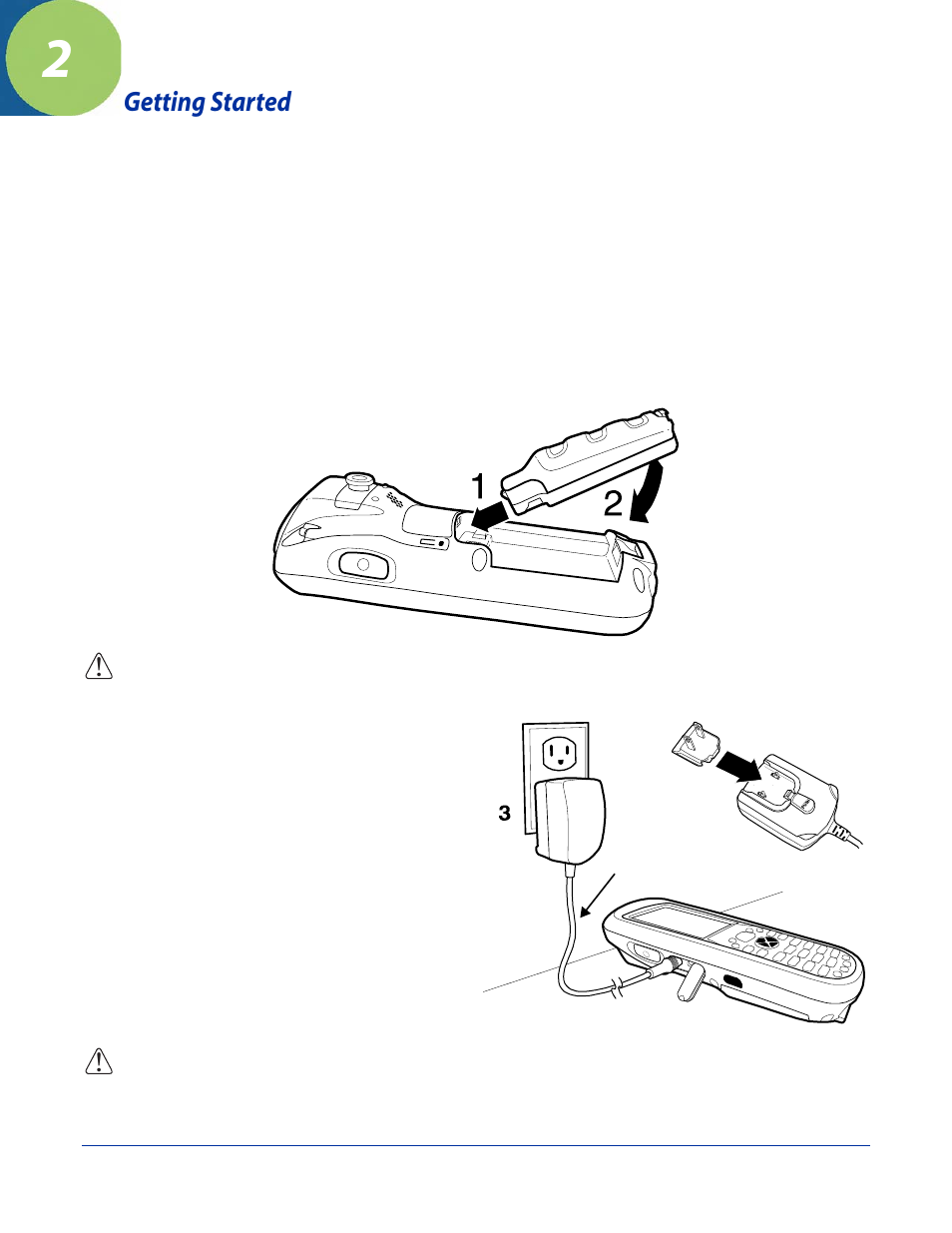 Getting started, Out of the box, Chapter 2 - getting started | Out of the box -1 | Hand Held Products DOLPHIN 7600 User Manual | Page 13 / 102