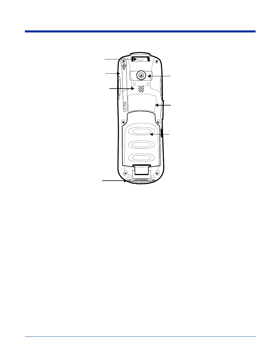 Back panel features, Back panel features -10, Stylus slot | Hand Held Products DOLPHIN 7600 User Manual | Page 26 / 102
