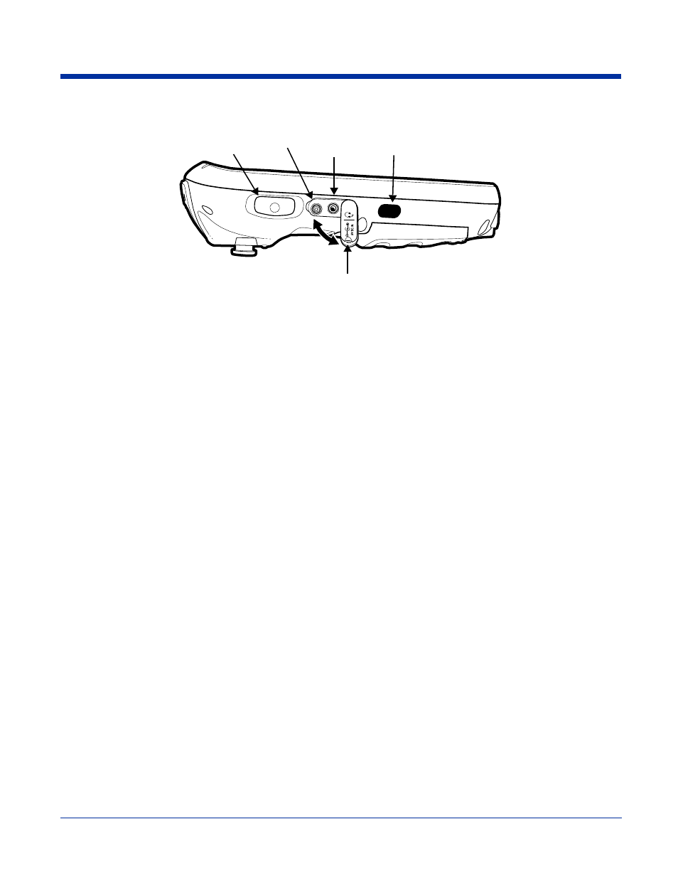 Side panel features, Side panel features -11, Dc power jack | Hand Held Products DOLPHIN 7600 User Manual | Page 27 / 102