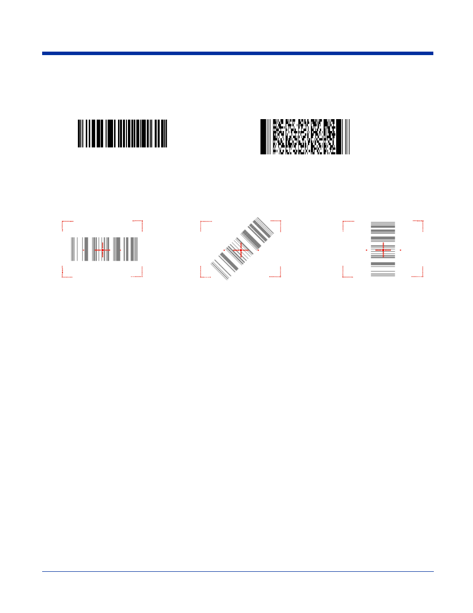 Sample bar codes, Omni-directional scanning positions, Optimal decoding | Hand Held Products DOLPHIN 7600 User Manual | Page 56 / 102