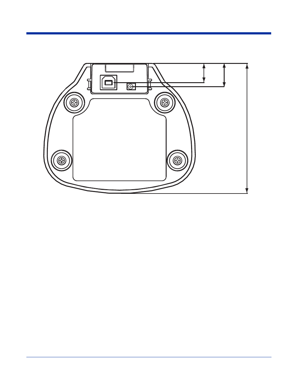 Bottom panel dimensions, Bottom panel dimensions -6 | Hand Held Products DOLPHIN 7600 User Manual | Page 84 / 102