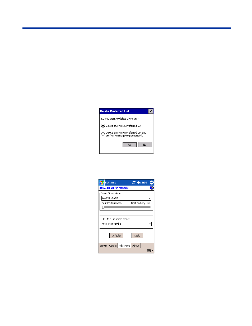 Advanced tab, Advanced tab -9 | Hand Held Products 9500 User Manual | Page 111 / 276