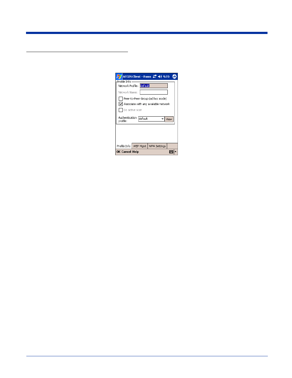 Currently in range. see, Adding a wireless network configuration | Hand Held Products 9500 User Manual | Page 132 / 276
