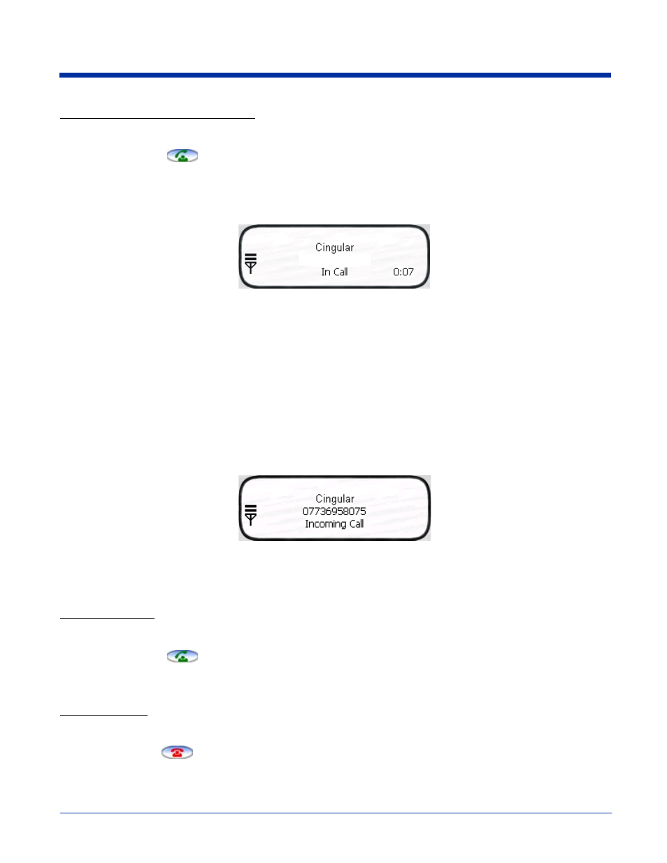 Receiving a call, Receiving a call -6 | Hand Held Products 9500 User Manual | Page 176 / 276