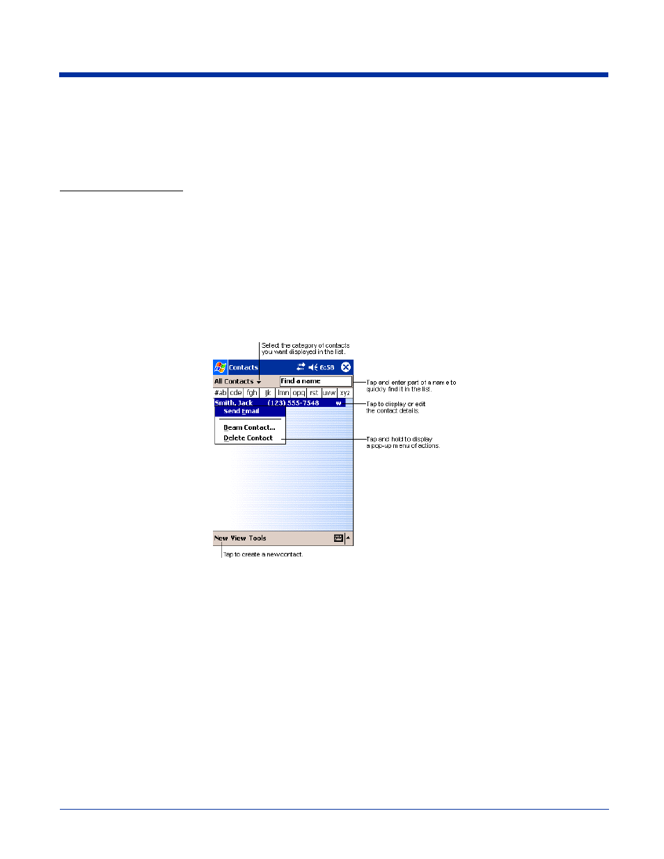Contacts, Contacts -3, Creating meeting requests | Hand Held Products 9500 User Manual | Page 199 / 276