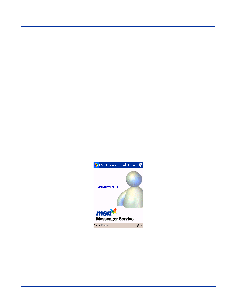 Msn messenger, Msn messenger -18, Setting up | Hand Held Products 9500 User Manual | Page 214 / 276