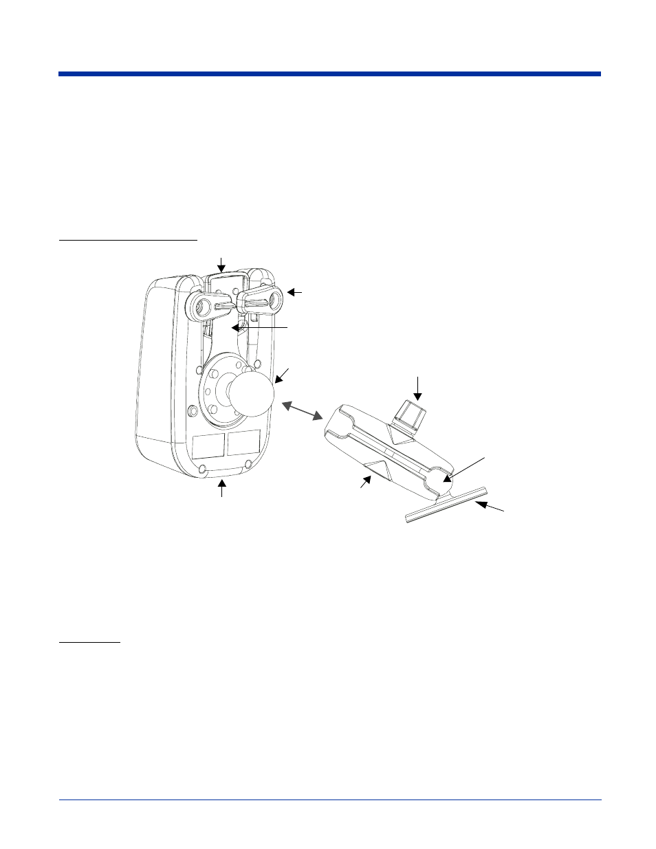 Installing the dolphin mobile base, Mounting the mobile base, Installing the dolphin mobile base -5 | Mounting the mobile base -5, Back panel and brackets, Back panel | Hand Held Products 9500 User Manual | Page 241 / 276