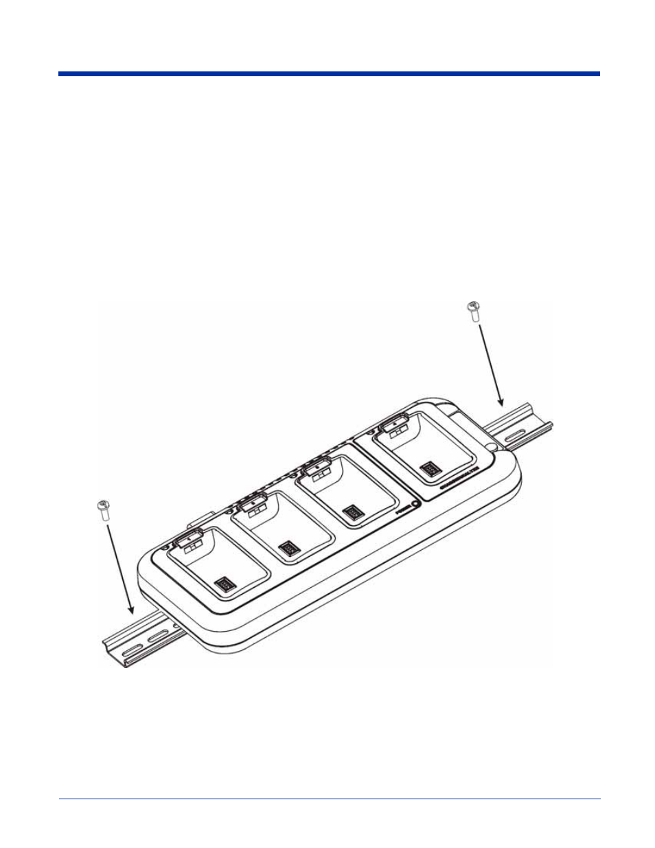 Mounting the quadcharger, Mounting the quadcharger -6, Desk mounting | Hand Held Products 9500 User Manual | Page 260 / 276